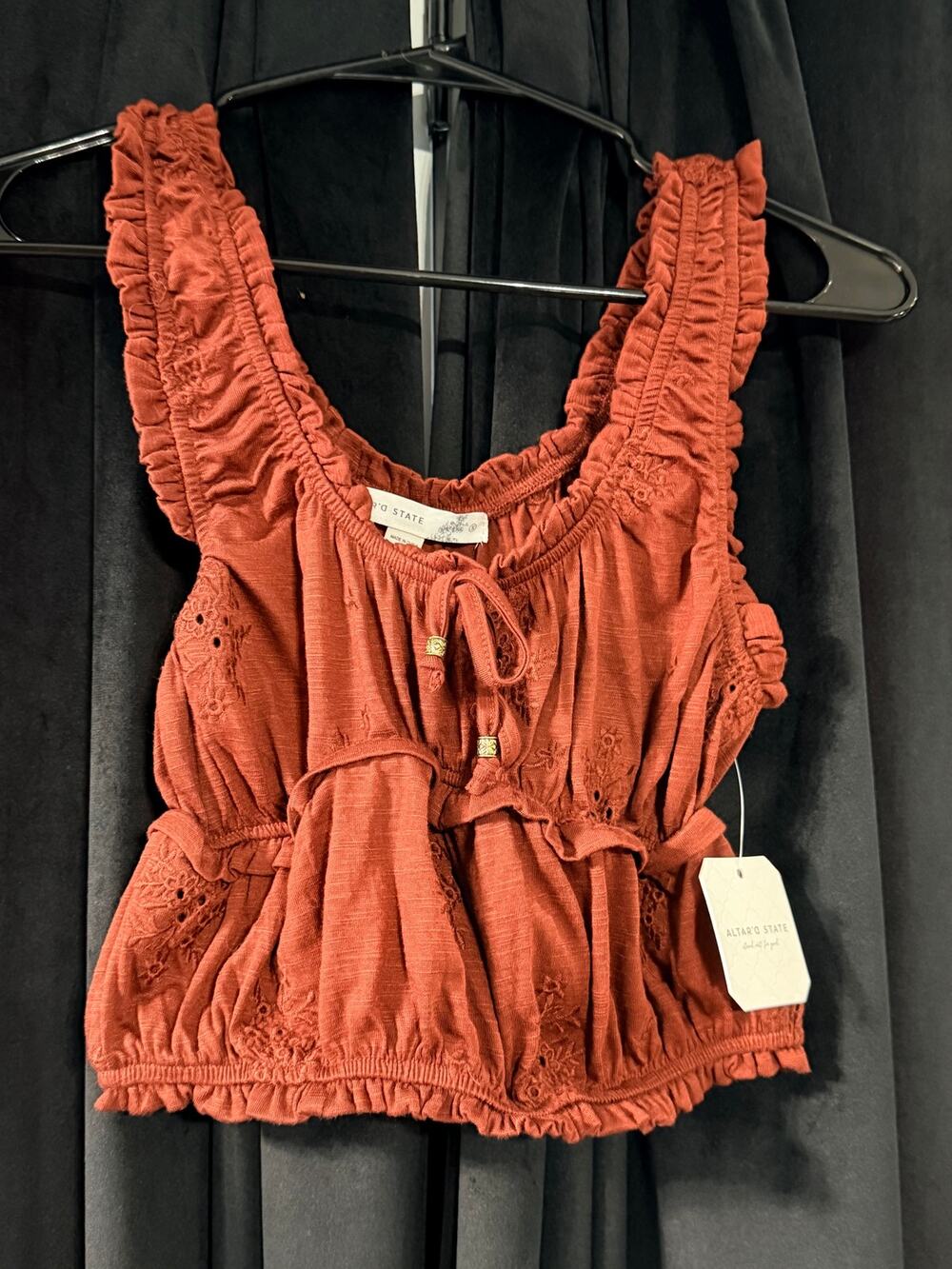 Altard state maroon crop tank